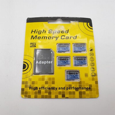-NEW- TOPESEL Lot 5 Pack 32GB Ultra Micro SDHC Class10 TF Memory Cards