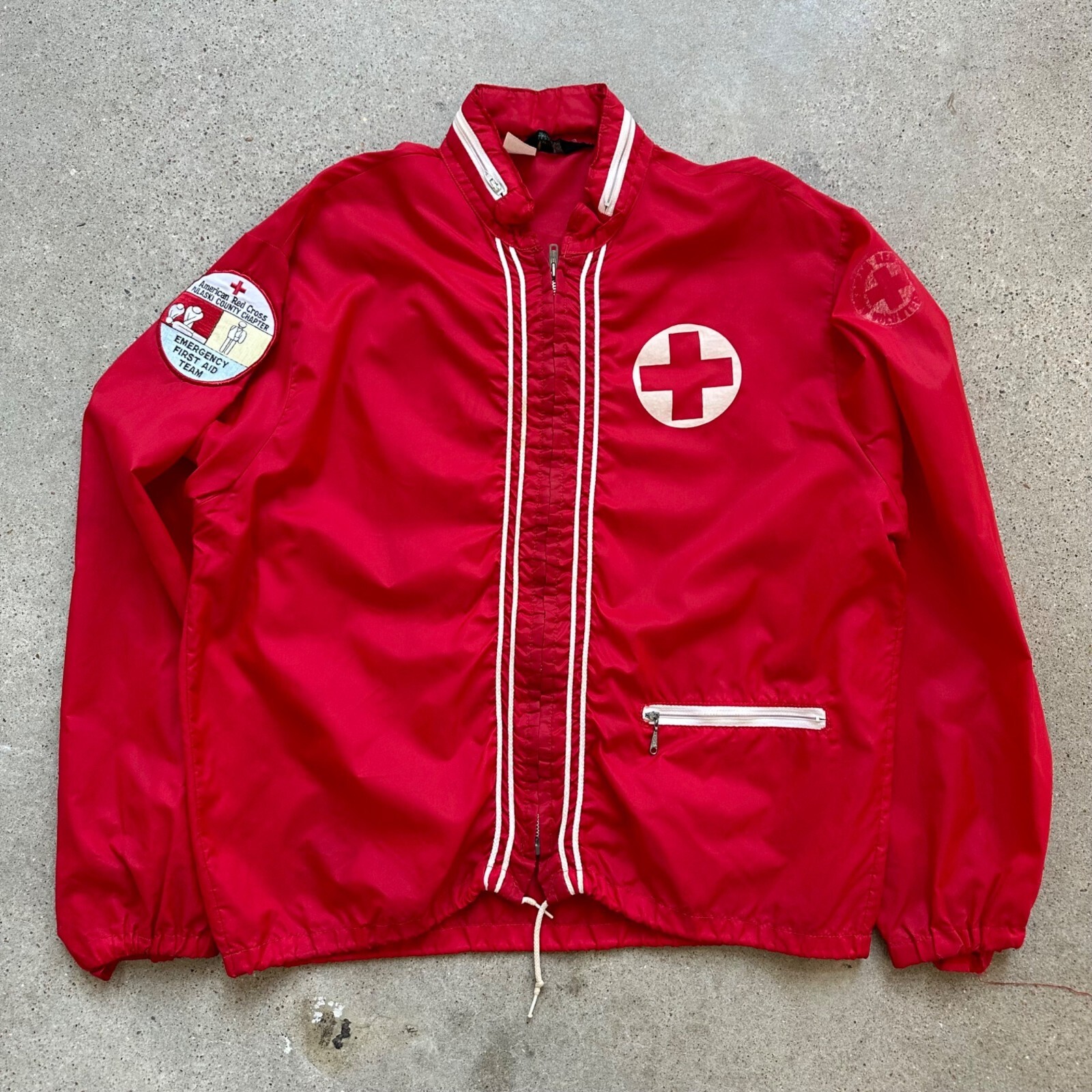Vintage 70s Champion American Red Cross Stenciled Jacket | eBay Vintage 70s Champion American Red Cross Stenciled Jacket | eBay