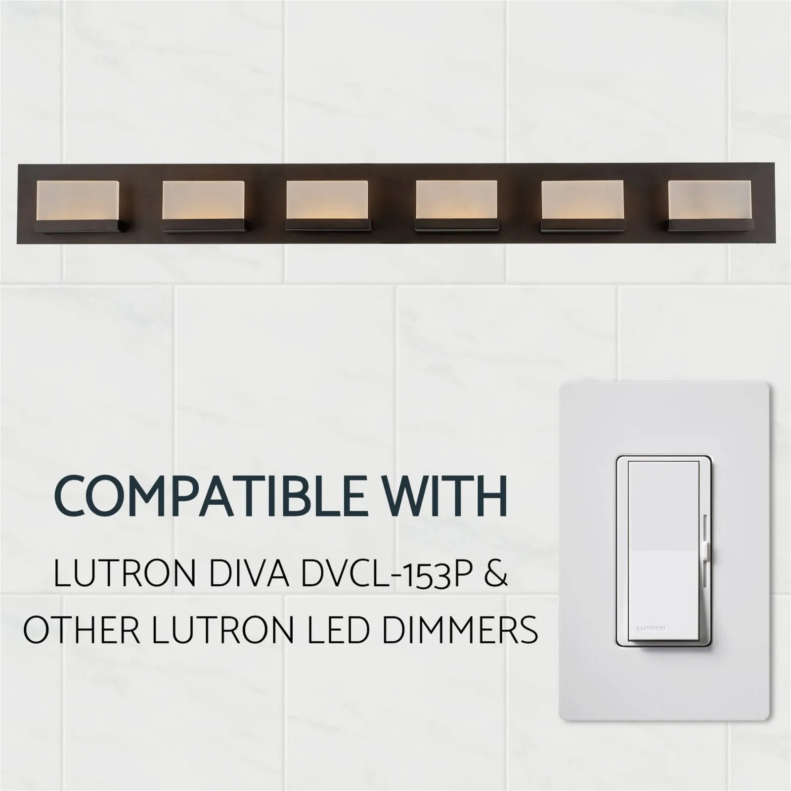 Kira Home Everett 48" Modern 6-Light 38W LED (360W eq.) Bathroom/Vanity Light