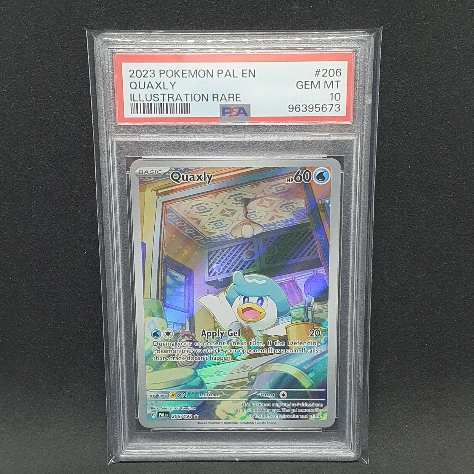 Quaxly 206/193 Illustration Rare GEM MINT PSA 10 Pokemon Quaxly 206/193 Illustration Rare GEM MINT PSA 10 Pokemon