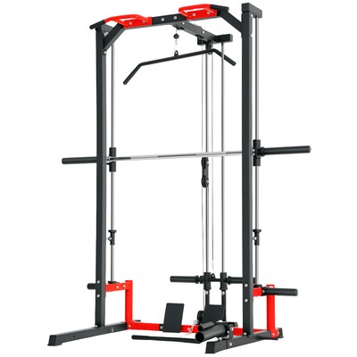 Soozier Smith Machine, Multi-Function Power Cage with Lat Pull Down System