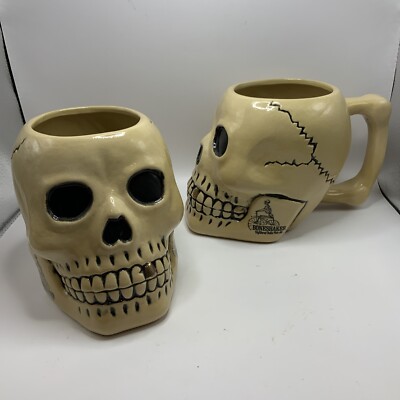 Amsterdam Brewery IPA BONESHAKER India Pale Ale 32oz Ceramic Skull Mug Stein