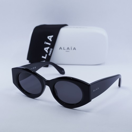 New Azzedine Alaïa AA0080S 001 Black/Grey 52-21-140