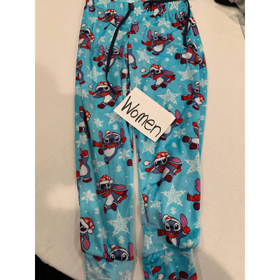 Disney Lilo & Stitch Women's Christmas Pajamas Pants Jogger Lounge Size S