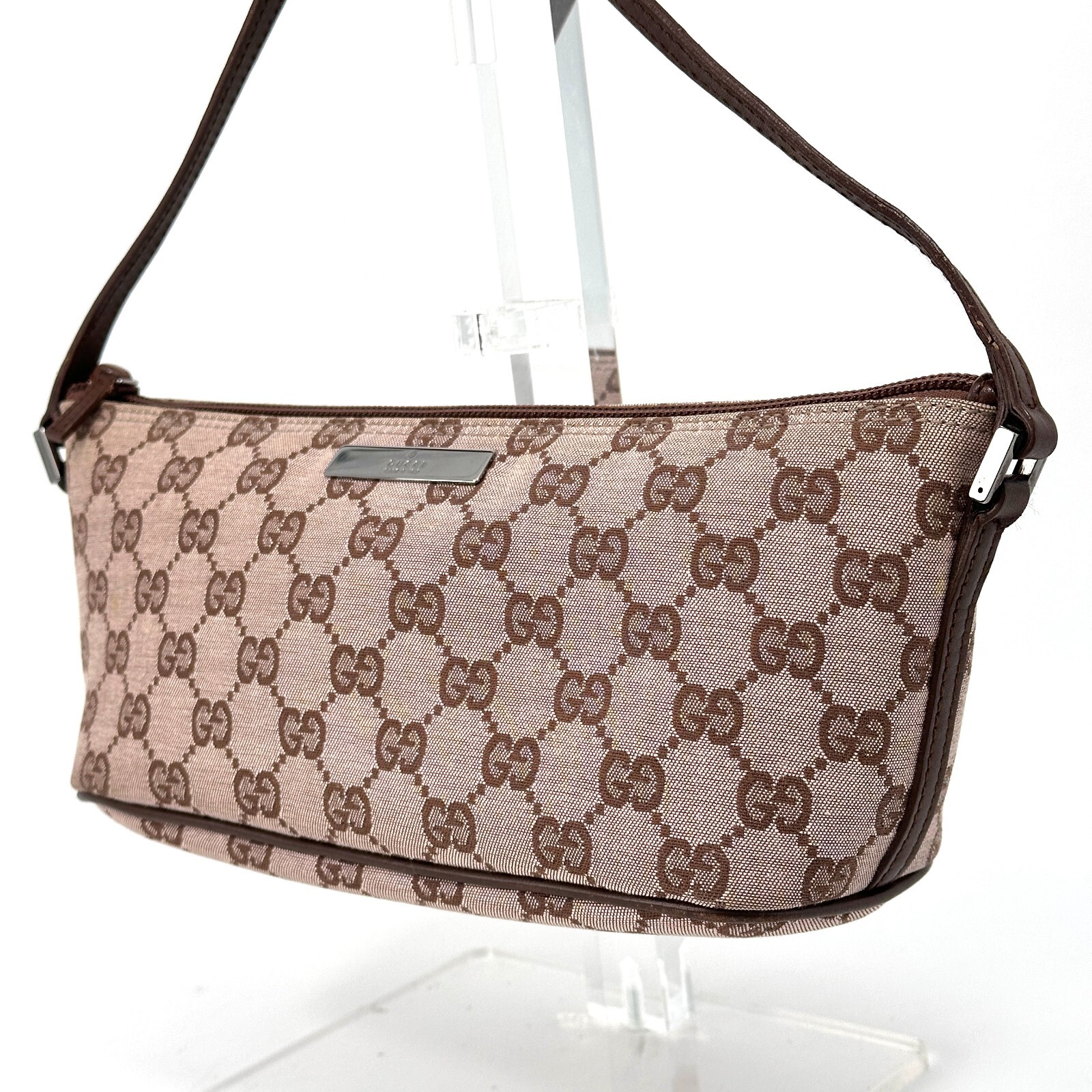 バッグ GUCCI accessory pouch hand bag GG brown バッグ GUCCI accessory pouch hand bag GG brown Gucci