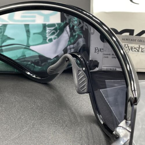 Pre-owned Rare Oakley Eyeshade Blk W Grey Lenses Heritage Collection  In Black