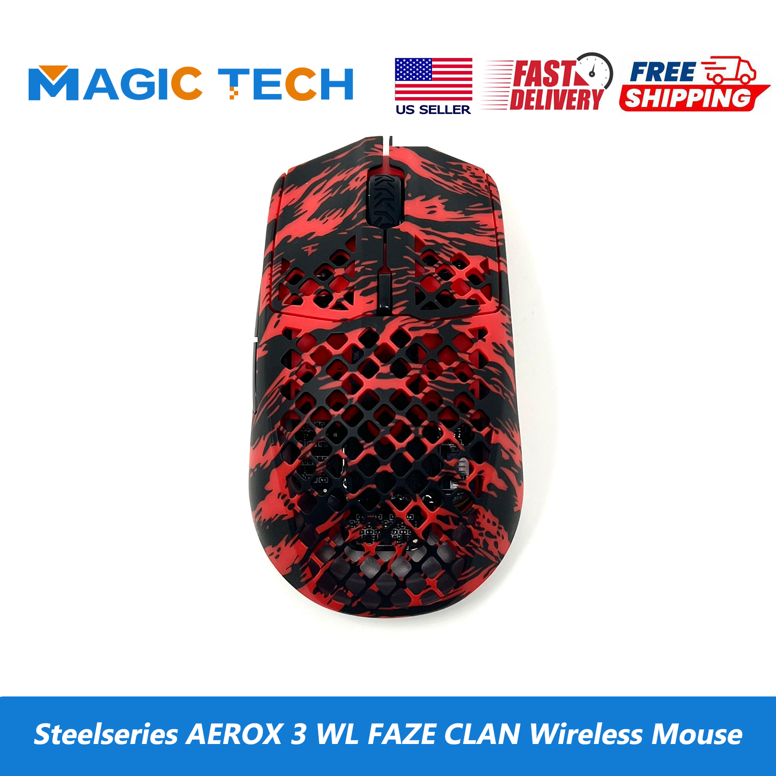 マウス・トラックボール steelseries aerox3 wireless faze edition Amazon.com: SteelSeries Aerox 3 Wireless: Faze Clan Edition