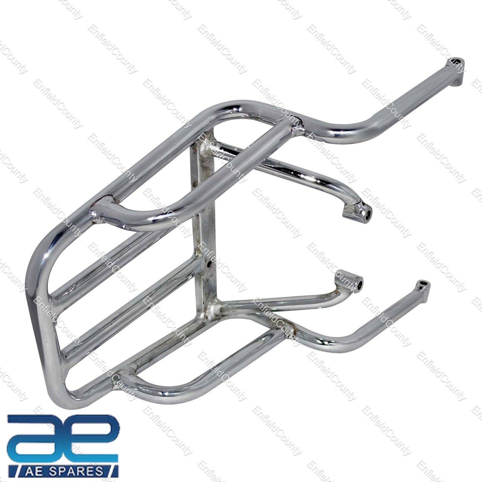 For Royal Enfield Himalayan 411CC Chrome Rear Luggage Rack Carrier Grab Rail 