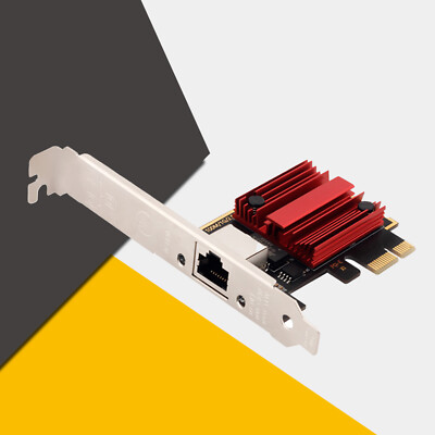 2.5Gbps PCI-E Network Adapter PCIe X1 Card RTL8125 NIC Lan Ethernet Network CaFu