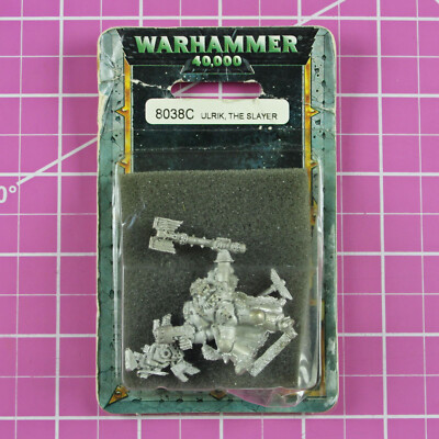 Warhammer 40K Ulrik the Slayer Space Wolf Priest NIB Metal - OOP -Citadel Wolves