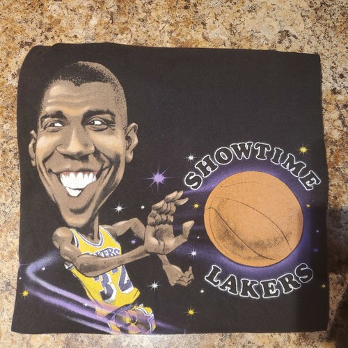 Mitchell & Ness Magic Johnson Black TShirt Small Los Angeles