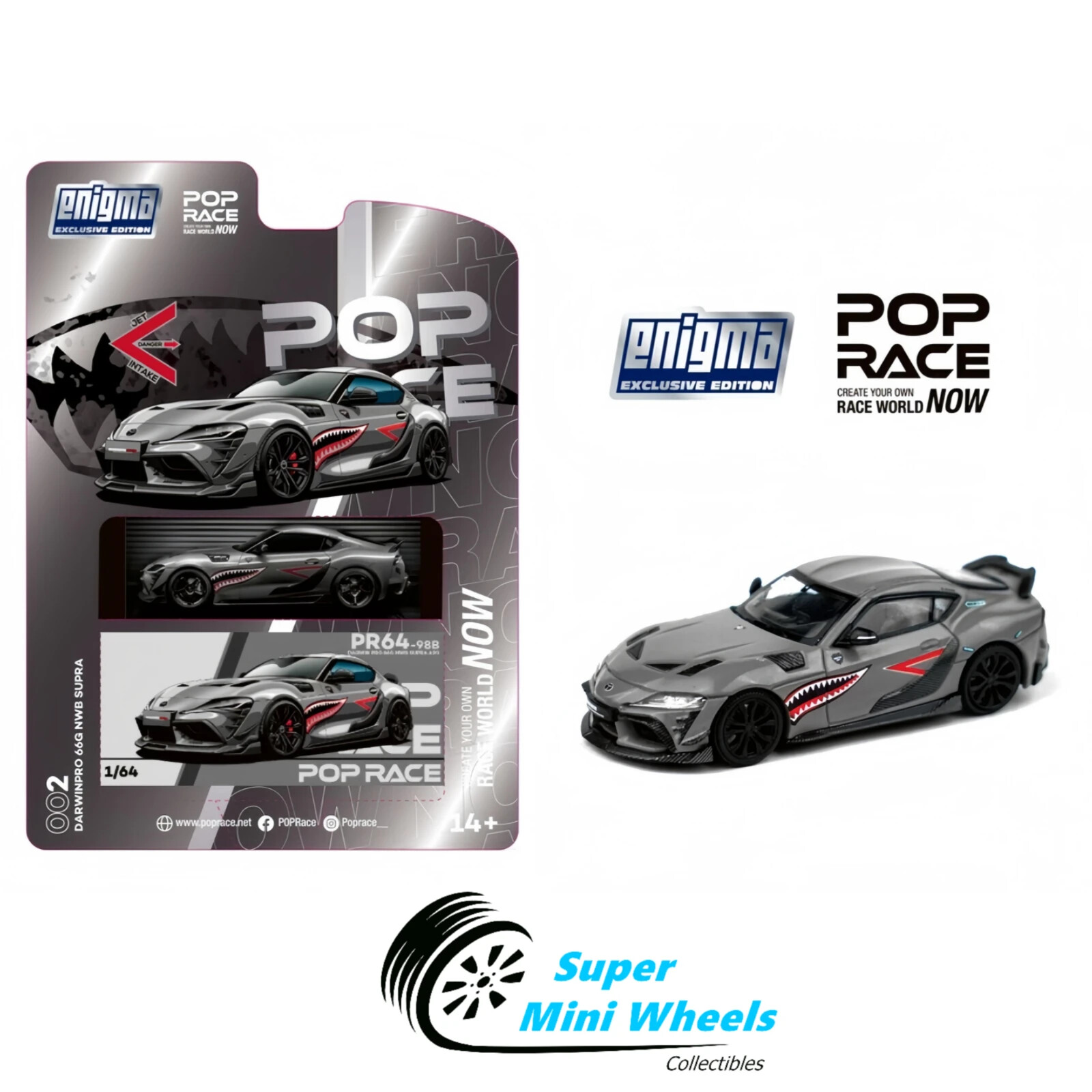 MINI GT/POP RACE ミニカー 4台 Amazon | POP RACE x TINY 1/64 SKYLINE GT-R V8 DRIFT