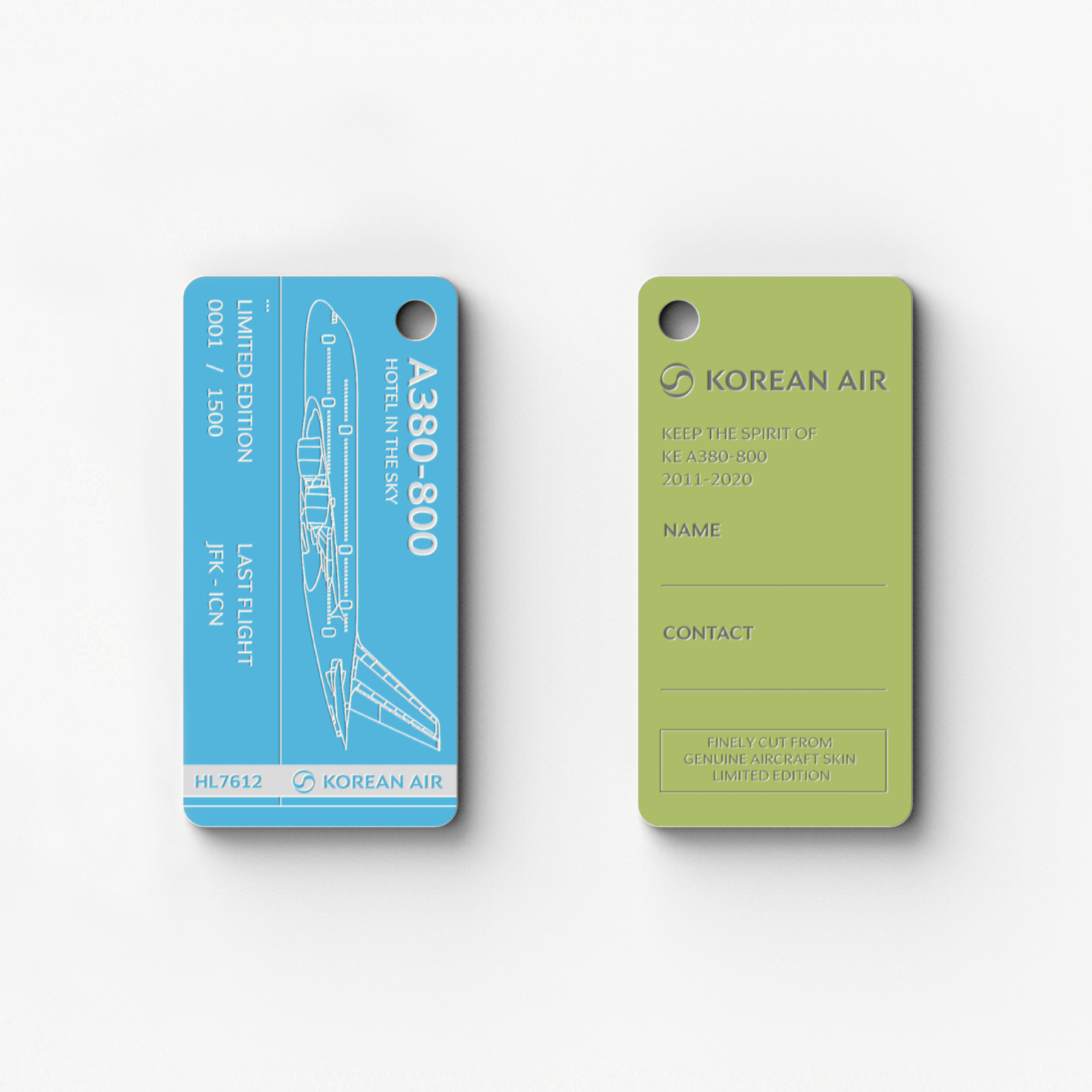 1,500PCS LIMITED EDITION] KOREAN AIR A380 HL7612 AVIATIONTAG