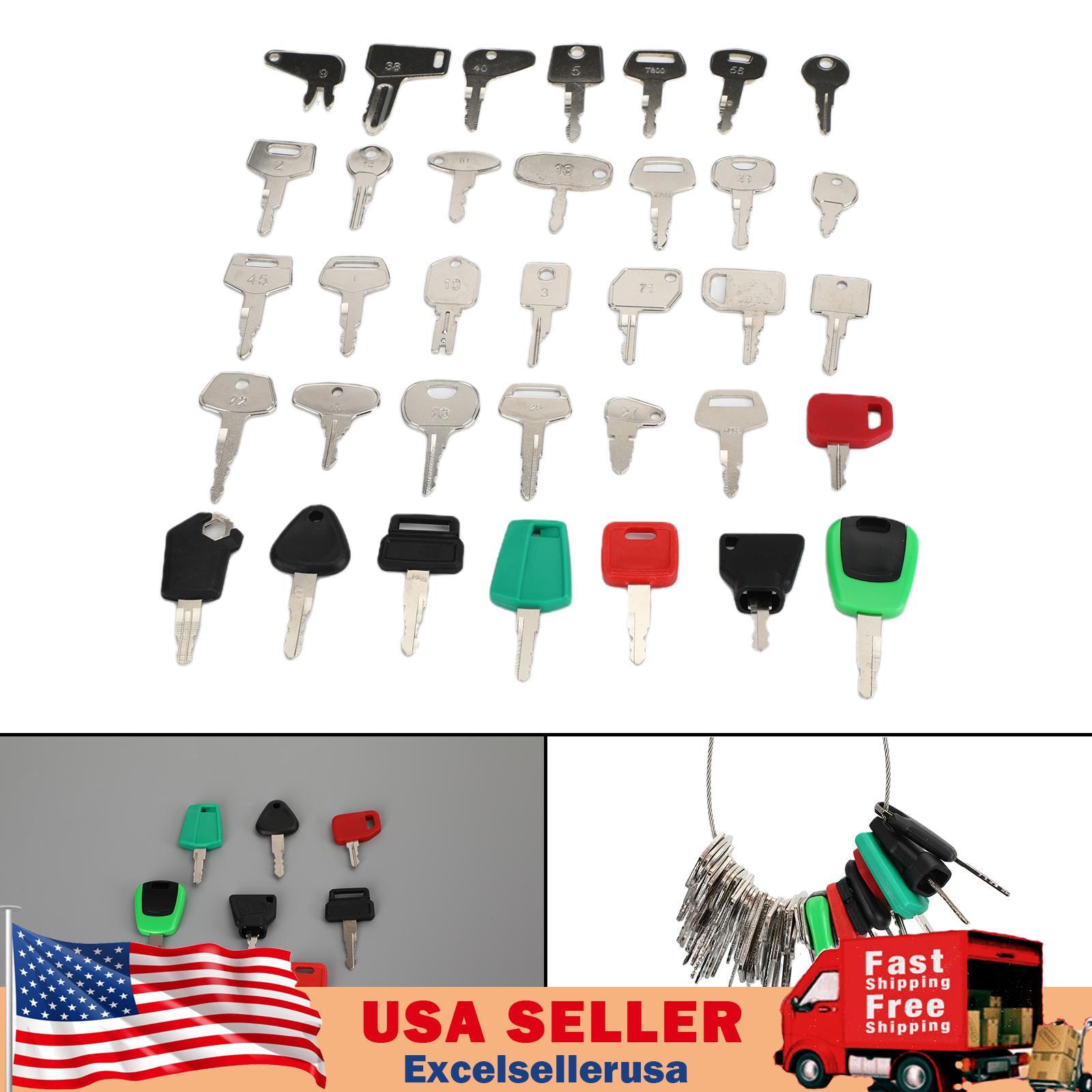 Operator 35 Ignition Key Set For Case Jd Komatsu