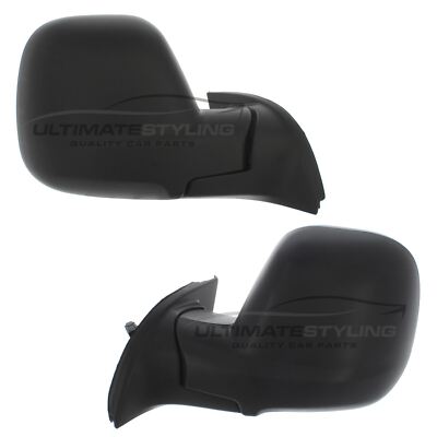 Wing Door Mirrors Citroen Berlingo Van 2012-> Electric Black Pair Left & Right