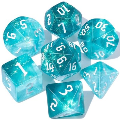 Dzxin DND Dadi,7PCS D&D Dadi Poliedrici per Dungeons And Dragons Rpg MTG Giochi 