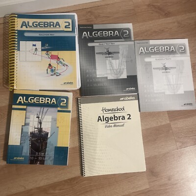 A Beka/Abeka homeschool grade 10/11 Algebra 2 Teacher/Student books