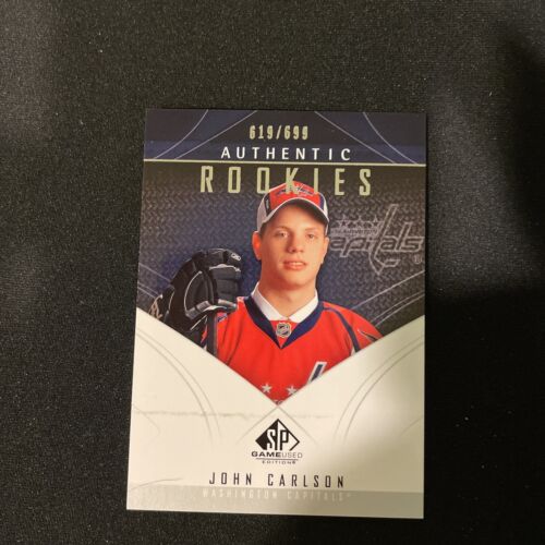 2009 10 JOHN CARLSON SP GAME USED #132 ROOKIE CARD #/699 RARE NRMT+ CAPITALS RC. rookie card picture