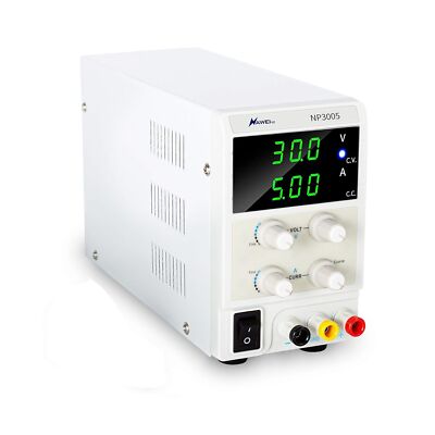 Bench Power Supply 30V 5A Adjustable Switching Lab DC Power Supply for Etchin...