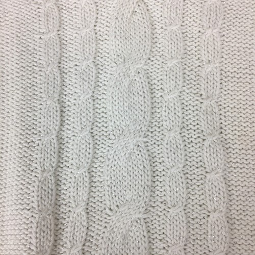 Justice Girls size 8 Sparkle Ivory Sweater New