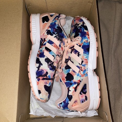 Adidas ZX Flux J Kids Shoes Hazcor/White BB2879 Size 6
