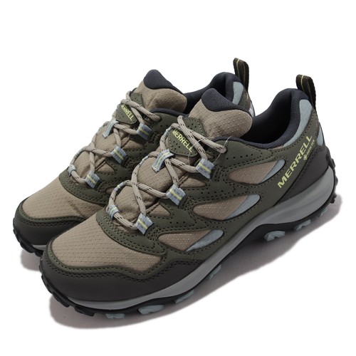 

Merrell West Rim Sport GTX Gore-Tex Зеленые Бежевые Серые Женские Уличные Туфли J036566, Бежевый, West Rim Sport Gtx