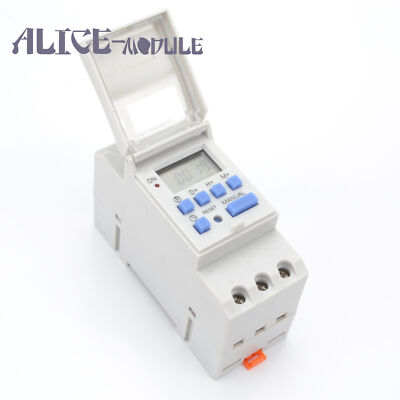 THC15A AC 220V Digital LCD DIN Programmable Weekly Rail Timer Time Relay Switch