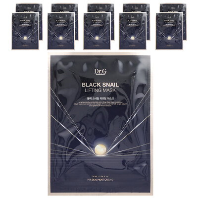 Black Snail Lifting Beauty Mask, 10 Sheets, 0.94 fl oz (28 ml) Each