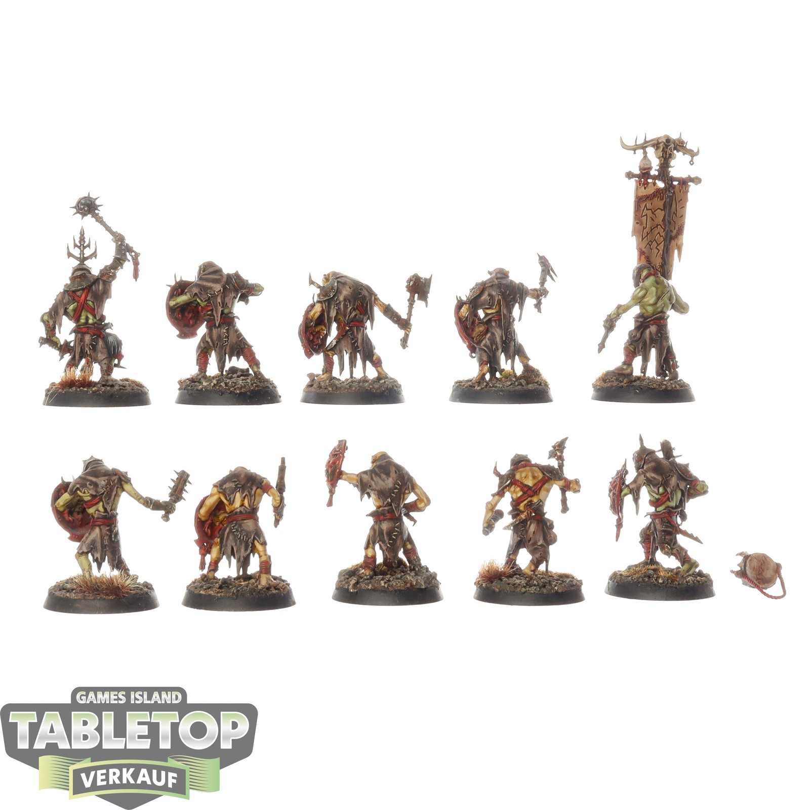 Orruk Warclans - 10 Gutrippaz - gut bemalt