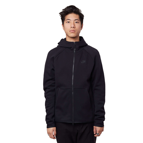 

Черная/черная толстовка с молнией во всю длину из технического флиса Nike Sportswear —, Черный