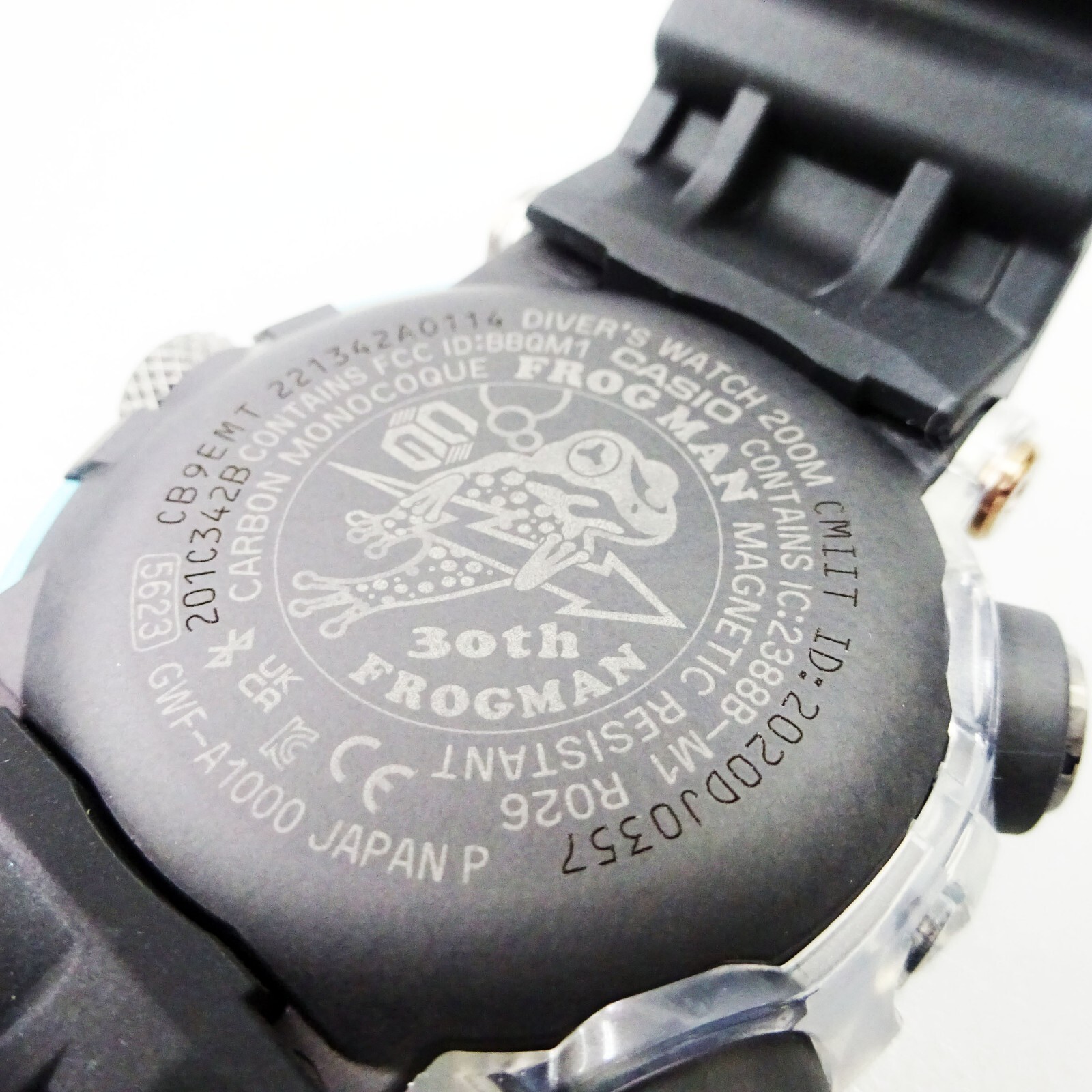 Pre-owned G-shock Casio  Gwf-a1000apf-1ajr Frogman 30th Anniversary Poison Dart Frog