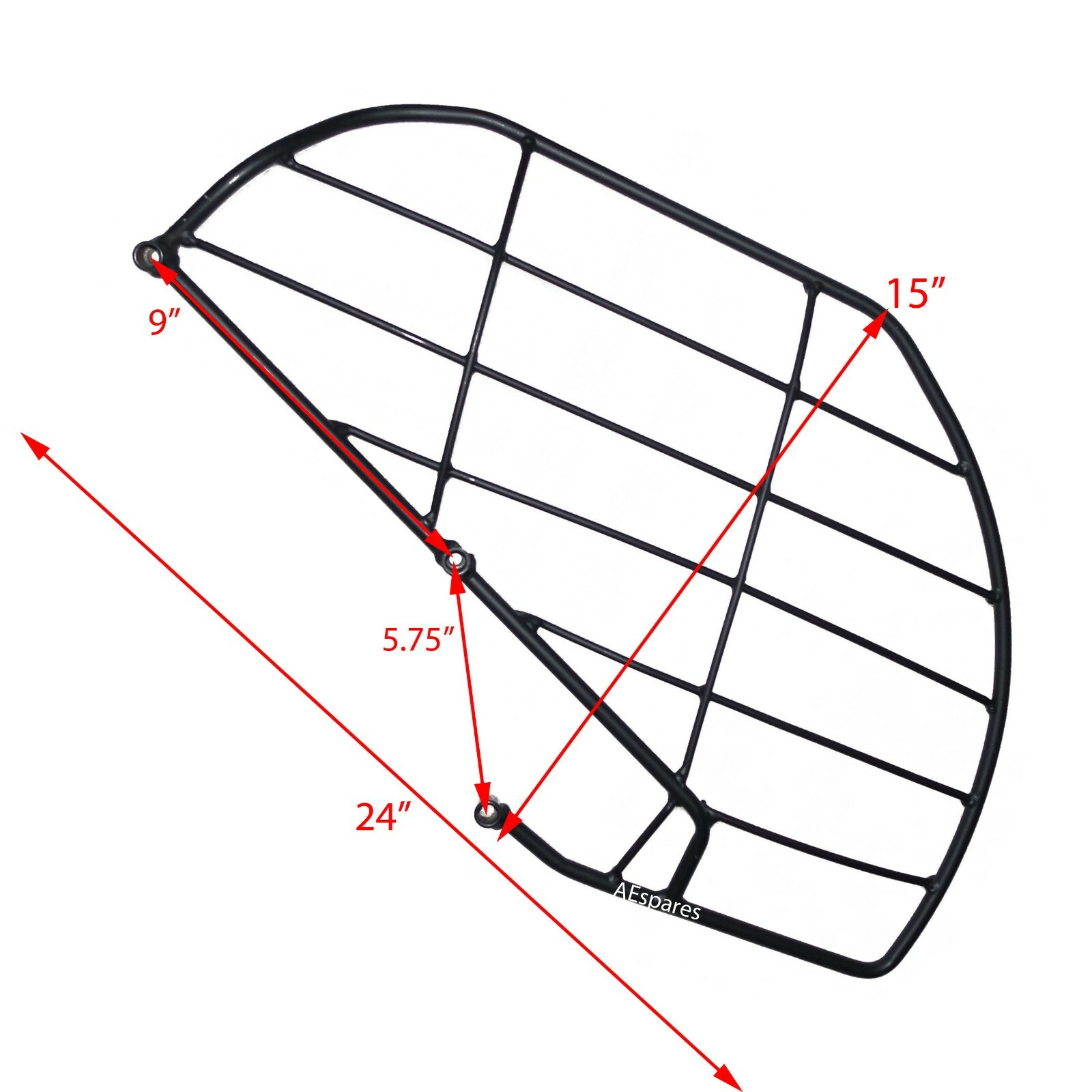 Fits Royal Enfield Himalayan BS4 Saree Guard Black  