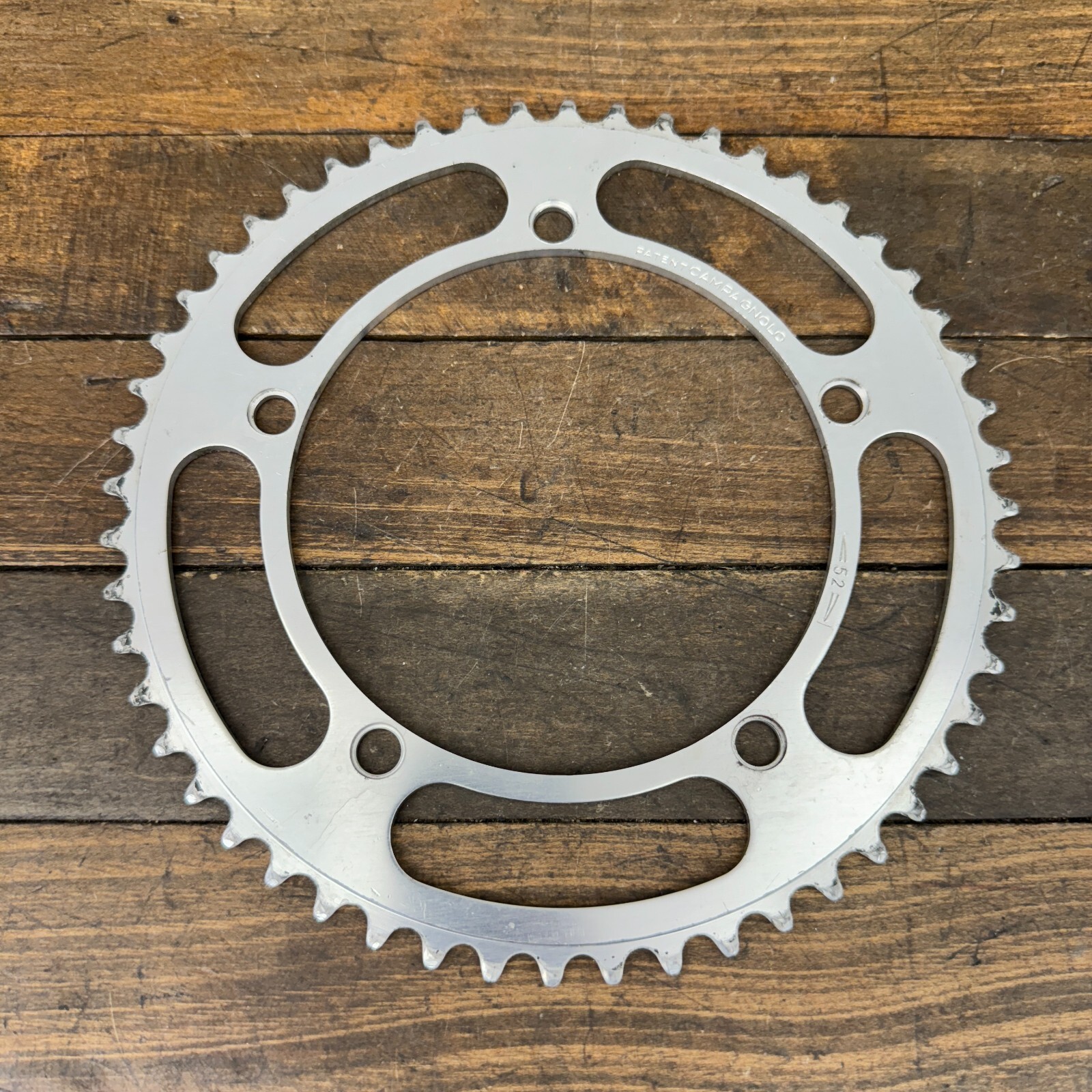 Vintage Brev Campagnolo 52 Tooth Chainring Super Record 52t