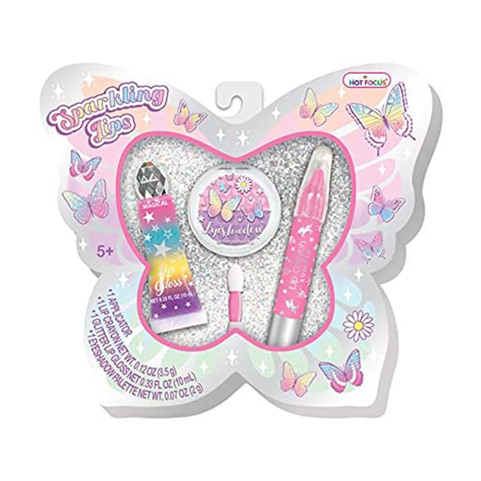 Набор для окрашивания губ Hot Focus Sparkling Lips Tie Dye Bufferfly НОВЫЙ В НАЛИЧИИ