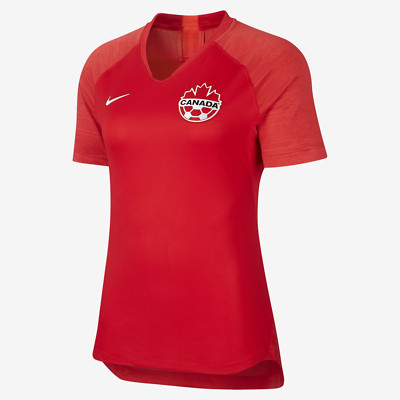 Canada Nike 2019 Authentic Home Stadium Jersey CQ3841-657 Red-Size Large 