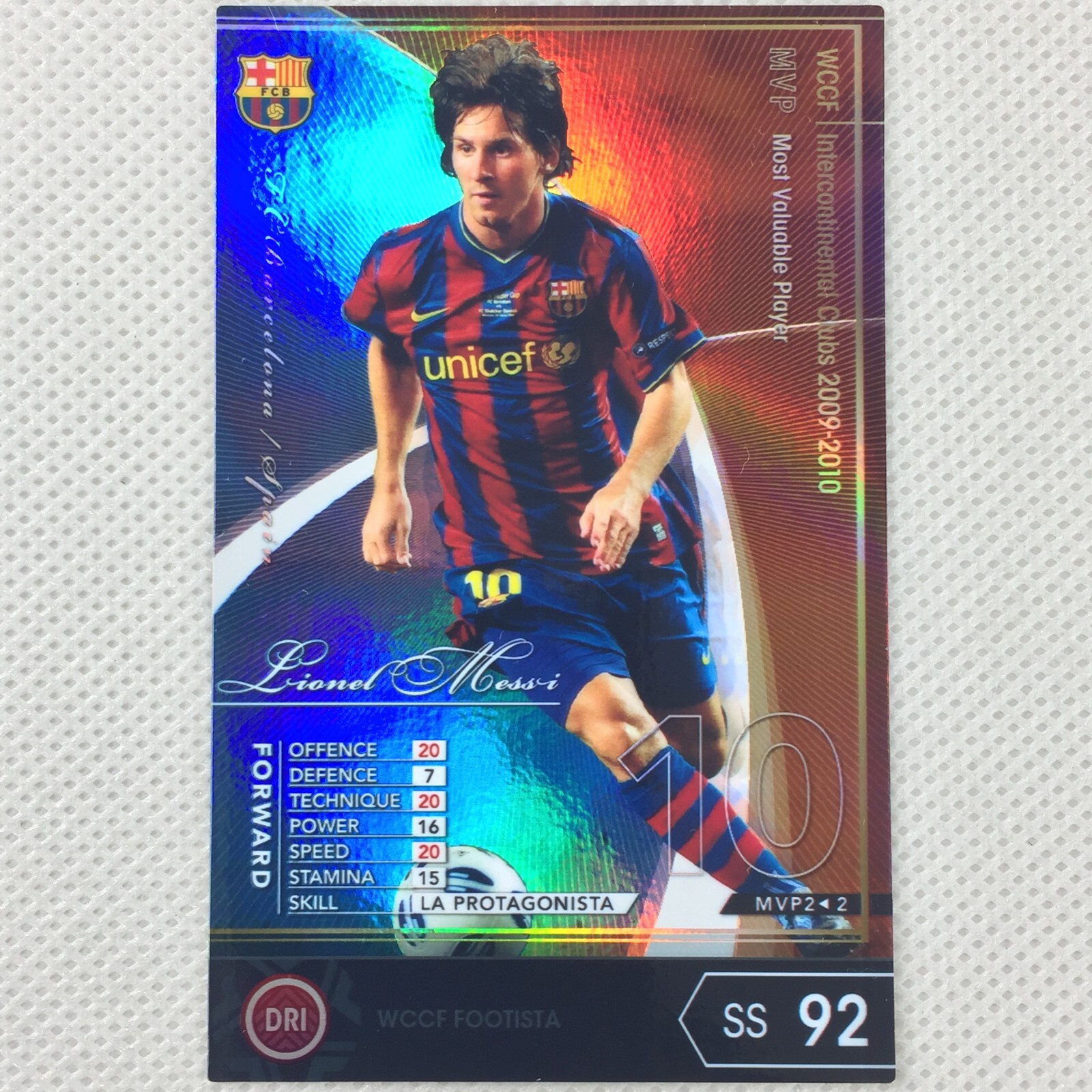 WCCF FOOTISTA メッシ ロケテカード