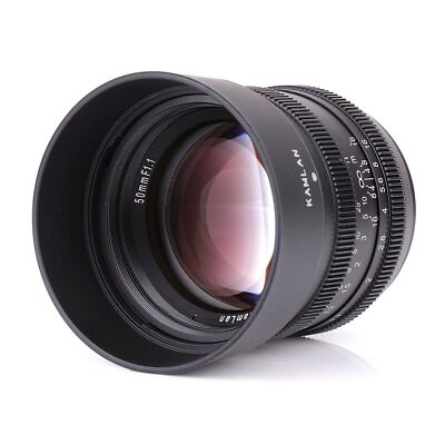Kamlan 50mm F1.1 APS-C Large Aperture Manual Focus Lens For Fuji FX Mount Camera