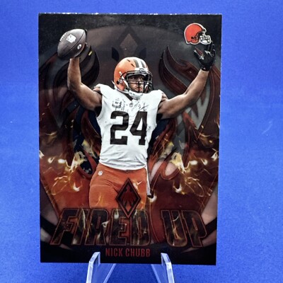 2023 Panini Phoenix Nick Chubb Fired Up Silver #FU-9 - Browns