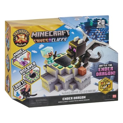 Treasure X Minecraft Caves & Cliffs Ender Dragon. Mine & Craft Character . Mi...