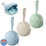 PandaEar 3 Pack Silicone Pacifier Holder Case, Portable Travel Pacifier Pouch for Newborns, BPA-Free Silicone Pacifier Storage Container for Boys and Girls (Green, Blue, Cream)