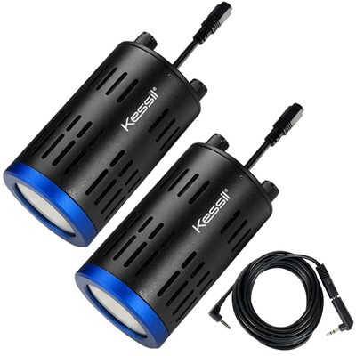 2x Kessil A160WE Tuna Blue 40 Watt LED Reef Aquarium Light & Link Cable Bundle
