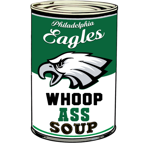 Philadelphia Eagles Can Of Whoop A** Vinyl Decal / Sticker 10 sizes! Tracking!!