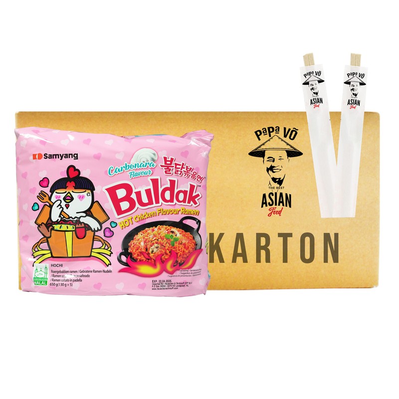 Samyang Carbonara Buldak Samyang Ramen Carbonara Geschmack 8x650g(=40x130g)