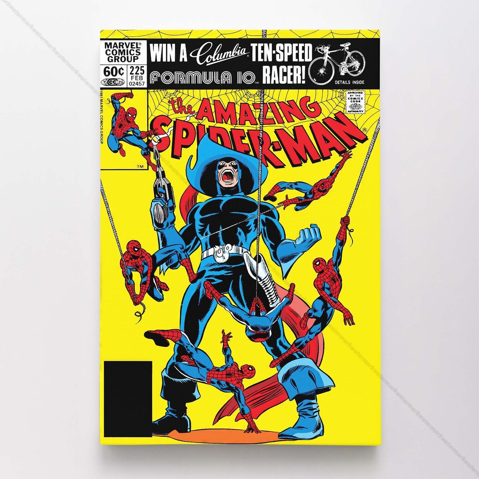 The Amazing Spider-Man #225 Poster Canvas Spiderman Marvel Comic Book Print