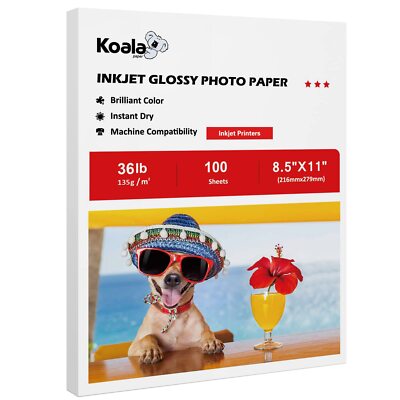 Koala Glossy Thin Inkjet Printer Paper DIY Chip Bag and Print Brochure Flyer ...