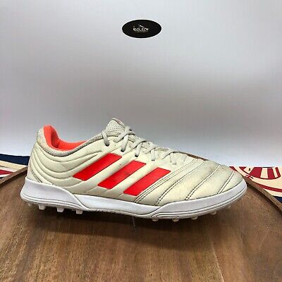 adidas Mens Copa 19.3 Soccer Turf Shoe Sneaker Off White Solar Red Size 7 BC0558