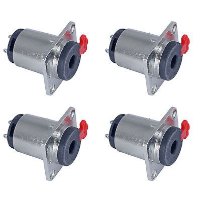 4 FEMALE 1/4'' TRS surface mount for in floor flush recessed stage box PA snake