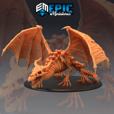 UNDEAD DRACO LICH, Dungeons and Dragons Miniature, D&D, Epic Miniatures, Fantasy