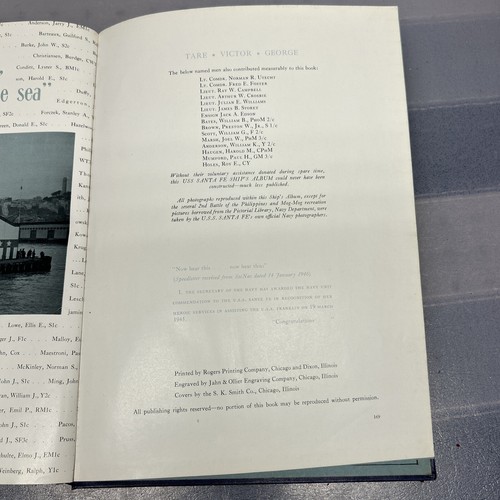 Rare WWll USS Santa Fe Ships Album-See Pics