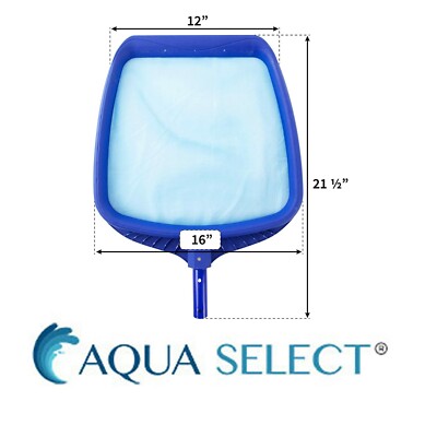 Aqua Select Heavy Duty Swimming Pool In-Ground & Above Ground Leaf Skimmer Net